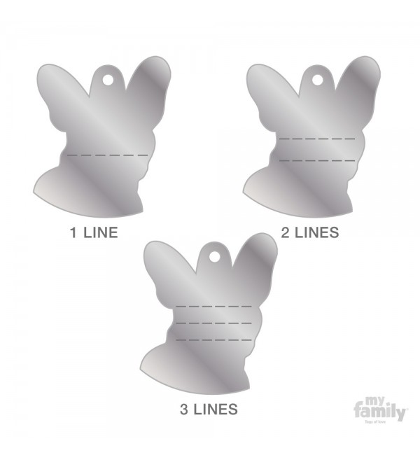 Chapa Perro Friends Bulldog Francés Negro