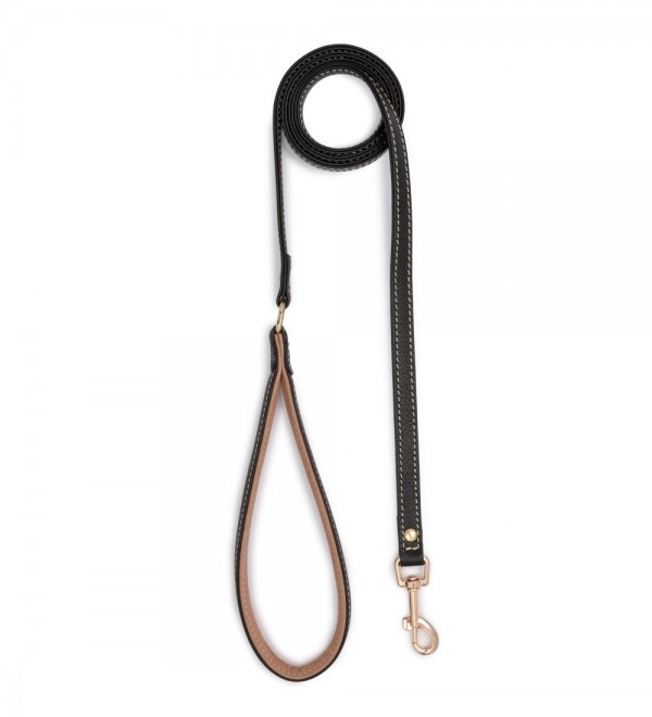 Leash de Cuero Praga Negra