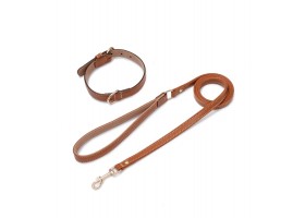 Leash de Cuero Praga Camel