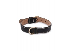 Leather Dog Collar Praga Black