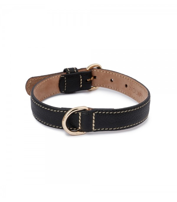 Leather Dog Collar - Prague Black
