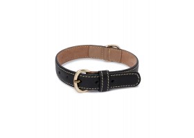 Collar de Cuero para Perros Praga Negro