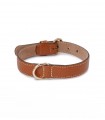 Collar de Cuero para Perros Praga Camel