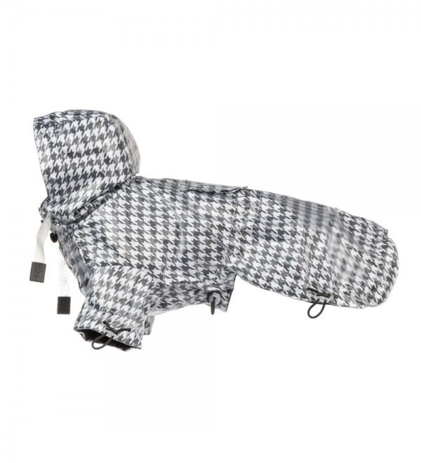 Favola Houndstooth Dog Raincoat