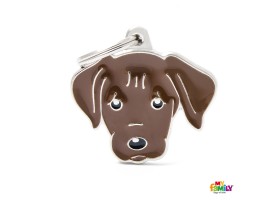 Friends Chocolate Labrador Badge