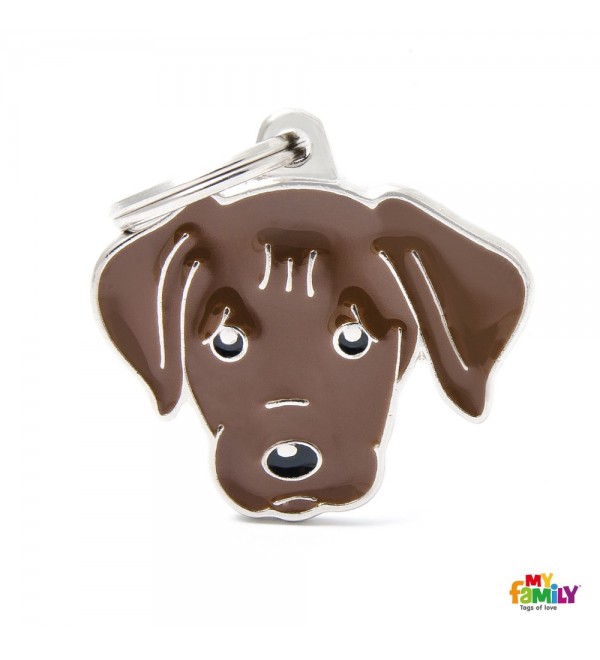 Chapa Perro Friends Labrador Chocolate