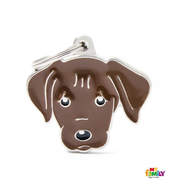 Friends Chocolate Labrador Badge