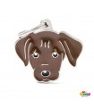 Chapa Perro Friends Labrador Chocolate