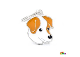 Dog Tag Friends Jack Russell White and Brown