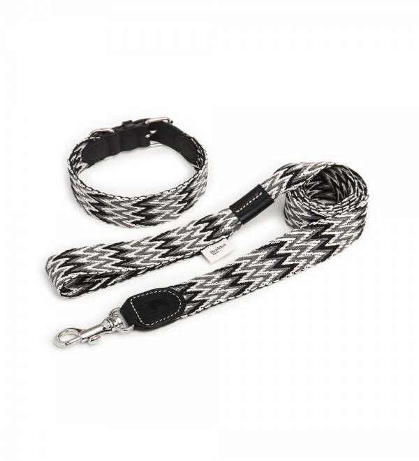 Collar Cuero Perro Peruvian Negro