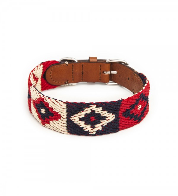 Collar Leather Dog Peruvian Indian