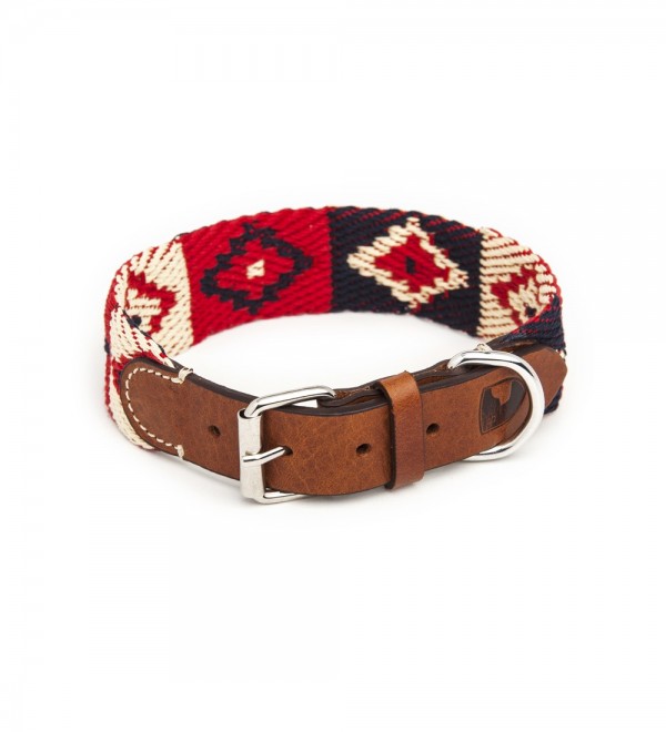 Collar Leather Dog Peruvian Indian