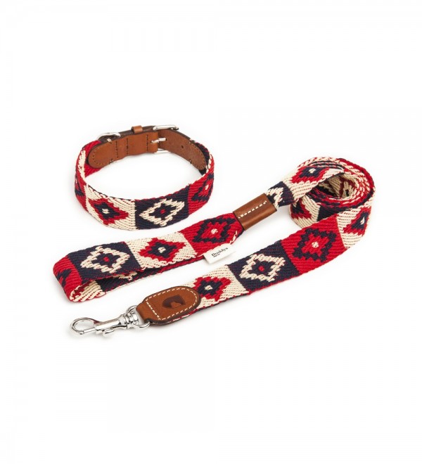 Collar Leather Dog Peruvian Indian