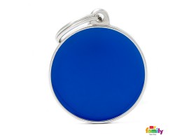 Basic Handmade Big Blue Circle Badge