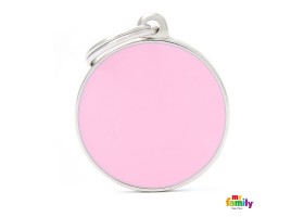 Basic Handmade Big Pink Circle Badge