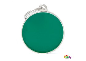 Basic Handmade Big Green Circle Badge