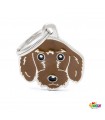 Brown Wire-Haired Dachshund Dog Tag