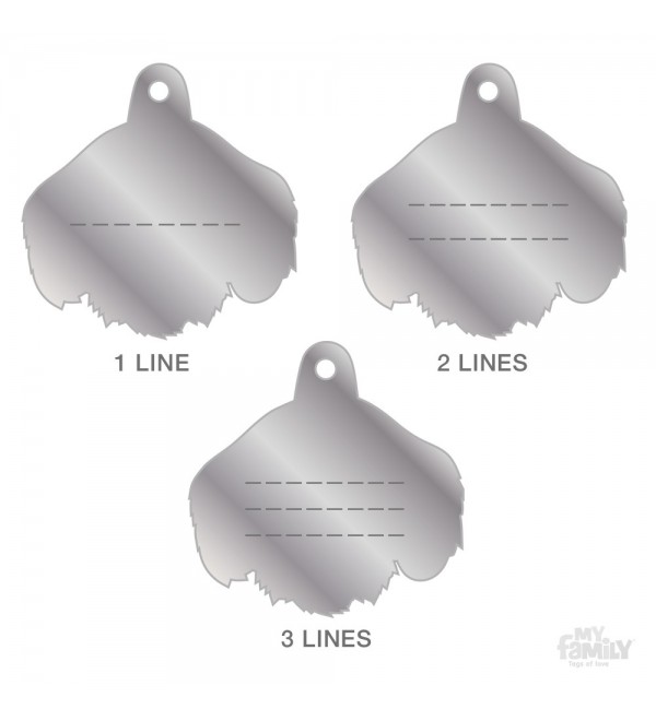 Brown Wire-Haired Dachshund Dog Tag
