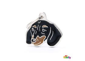 Black Dachshund Friends Dog Tag New