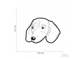Dog Tag Friends Dachshund Brown