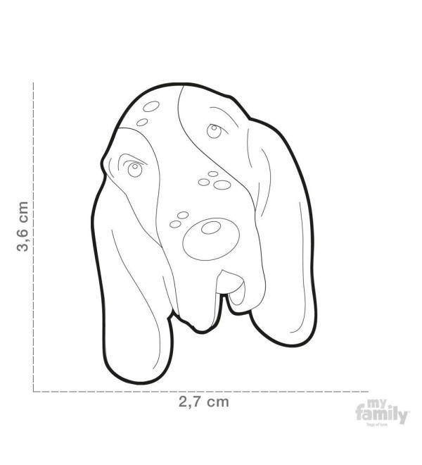 Chapa Perro Friends Braco Italiano translates to "Dog Tag Friends Italian Pointer."