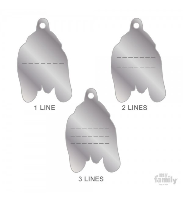 Chapa Perro Friends Braco Italiano translates to "Dog Tag Friends Italian Pointer."