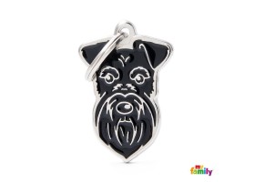 Black Friends Schnauzer Badge