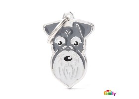 Schnauzer Salt and Pepper Friends Dog Tag