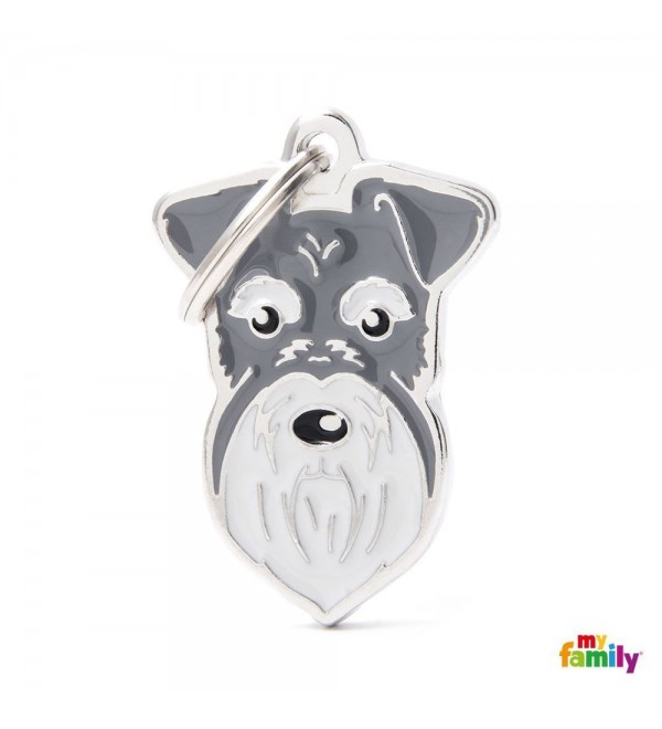 Schnauzer Salt and Pepper Friends Dog Tag