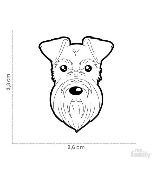 Schnauzer Salt and Pepper Friends Dog Tag