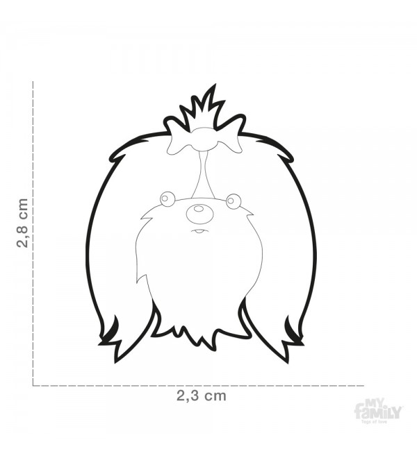 Chapa Perro Friends Shih Tzu Negro