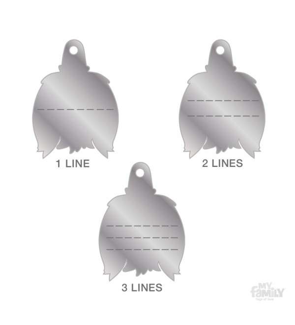 Chapa Perro Friends Shih Tzu Negro