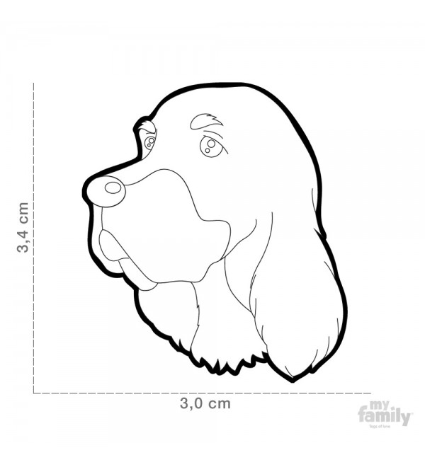 Chapa Perro Friends Gordon Setter