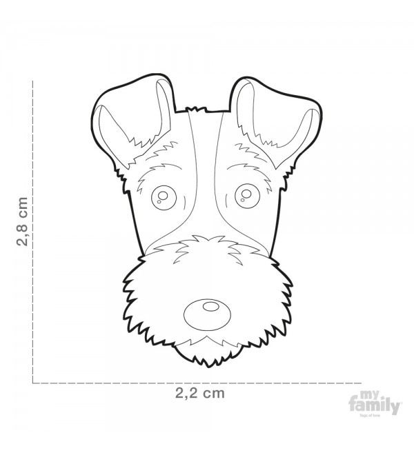 Chapa Perro Friends Fox Terrier