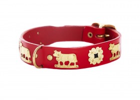 Leather Swiss Red Collar