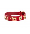 Leather Swiss Red Collar
