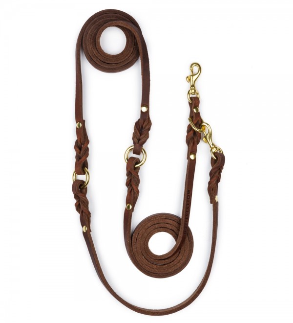 Multiposition Leash (x3) Butter Olive Tree