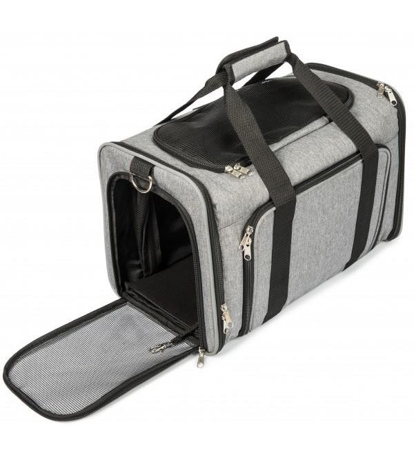 Gray Camping Dog Bag