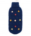 Dog Wool Sweater - Pom Pom Navy