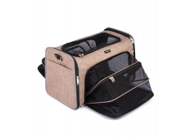Dog Camping Beige Bag