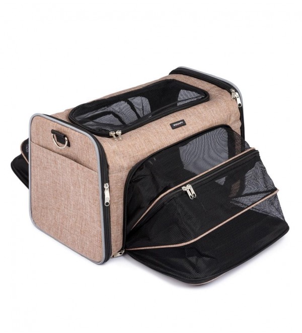 Dog Camping Beige Bag
