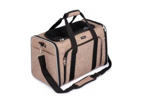 Dog Camping Beige Bag