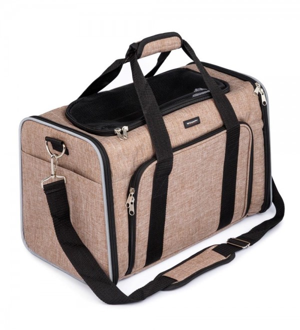 Dog Camping Beige Bag