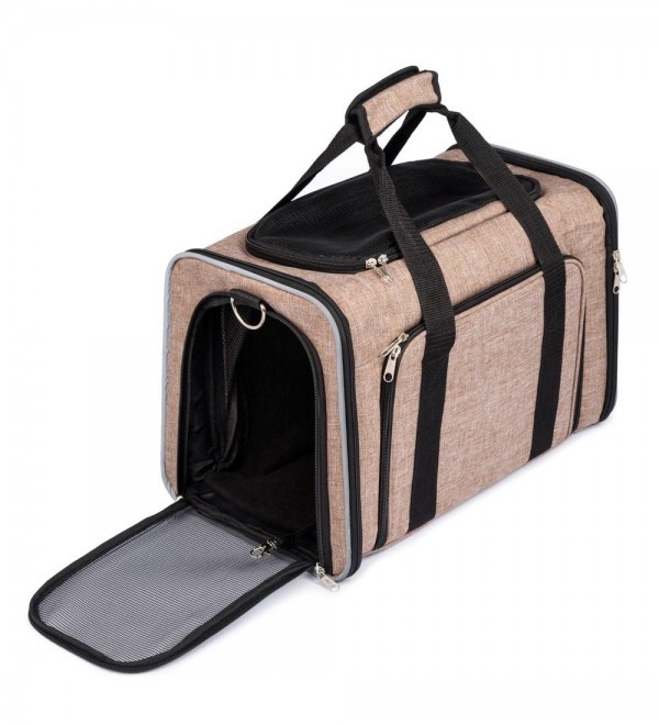 Dog Camping Beige Bag
