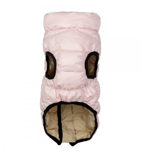 Pink Nuvola feather dog coat