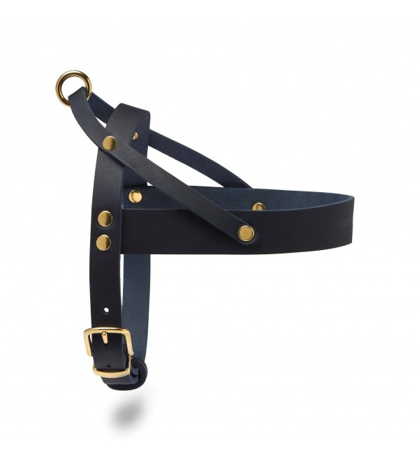Butter Navy Blue Leather Harness