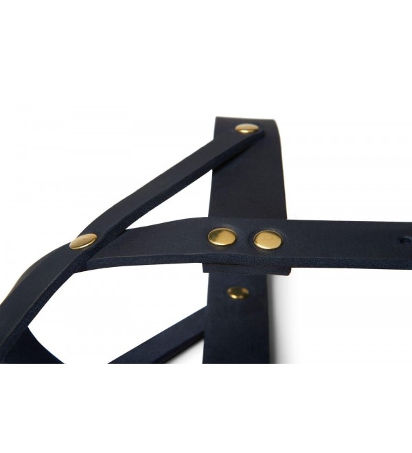 Butter Navy Blue Leather Harness