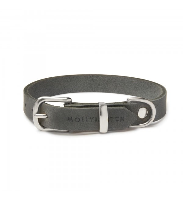 Leather Dog Collar - Butter Timeless Gray