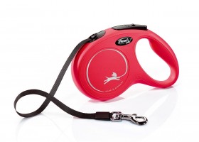 Leash Extensible Perro New Classic Cinta Roja