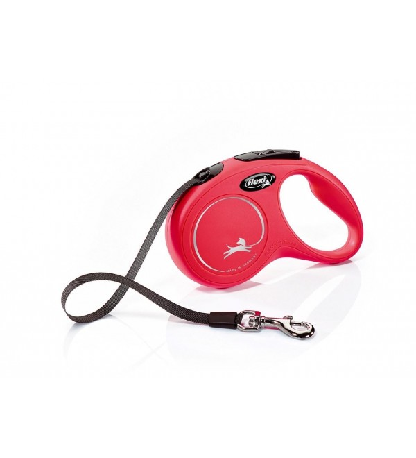 Leash Extensible Perro New Classic Cinta Roja